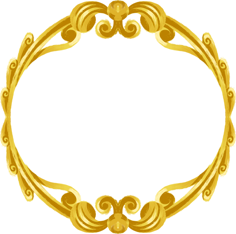 Egyptian Cinema Round Flourish Border